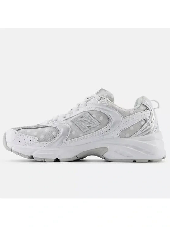 New Balance 530 Metallic Polka Dots White Sneakers WOMENS Size 10 MENS 8.5 NWT - Picture 3 of 16